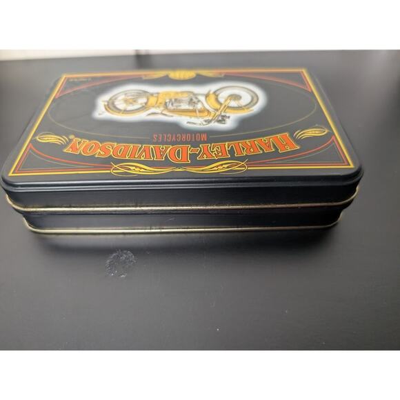 Vtg 1997 Harley Davidson 2 Decks Cards Numbered Limited Edition Collector Tin - Picture 4 of 8